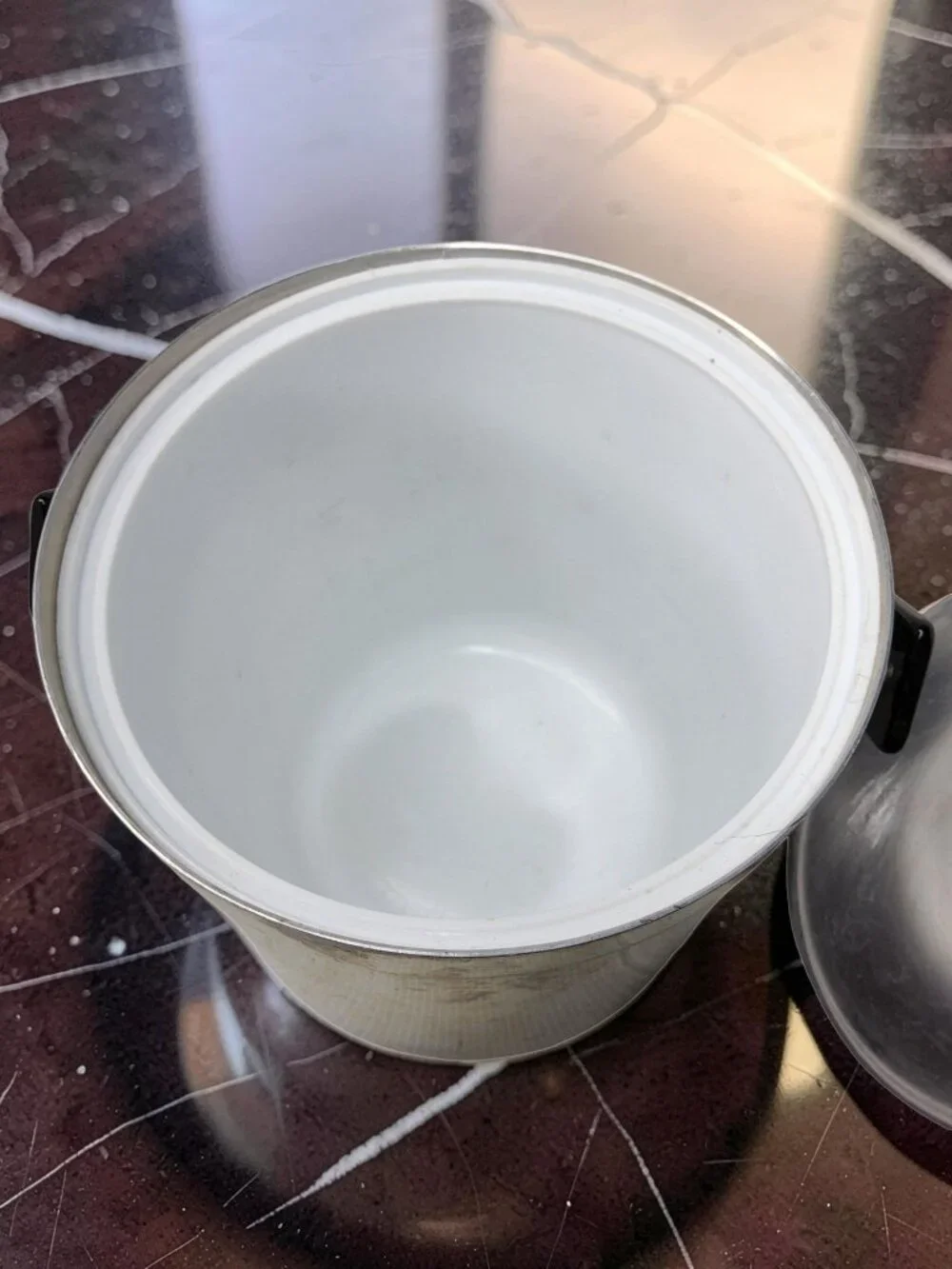Vintage Heavy Aluminum Large Insulated Ice Bucket